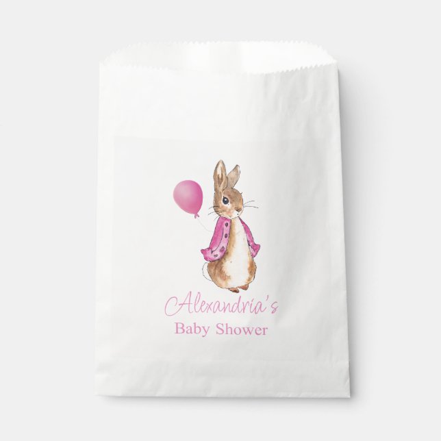 Bolsa De Papel Personalizar el Baby Shower de Peter the Rabbit (Anverso)