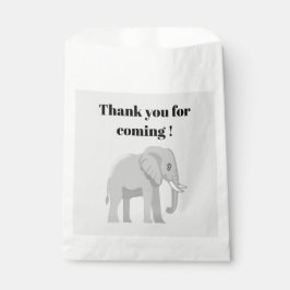 Bolsa De Papel Personalized Elephant Birthday Party Favor Bag