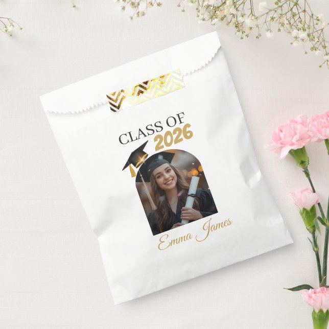 Bolsa De Papel Personalized Graduation Favor Bags Class of 2026 (Sellado)