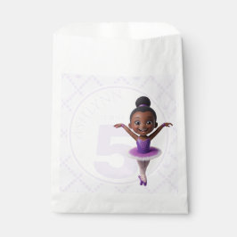 Bolsa De Papel Personalized Purple Tutu Ballerina Birthday