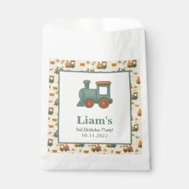 Bolsa De Papel Personalized Train Kids Birthday Party 