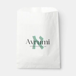 Bolsa De Papel Personalized Upsherin Bags - Big Aleph Beis Letter