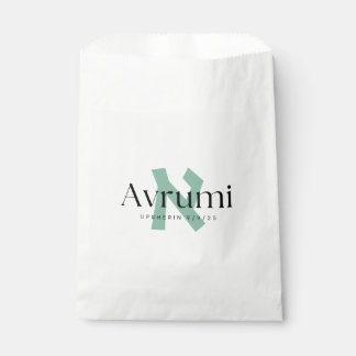 Bolsa De Papel Personalized Upsherin Bags - Big Aleph Beis Letter