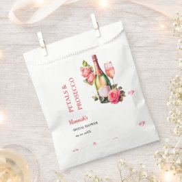 Bolsa De Papel Petales Y Fiesta De Ducha Bridal Prosecco