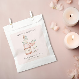 Bolsa De Papel Petales y Prosecco Ducha Bridal Bachelorette