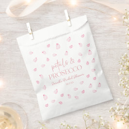 Bolsa De Papel Pétalos & Prosecco Rosas Rosadas Despedida de Solt