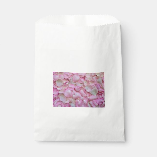Bolsa De Papel Pétalos rosa rosados (Anverso)