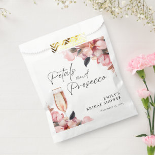 Bolsa De Papel Pétalos y Prosecco Floral Despedida de Soltera
