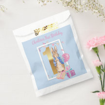 Peter el primer cumpleaños del conejo