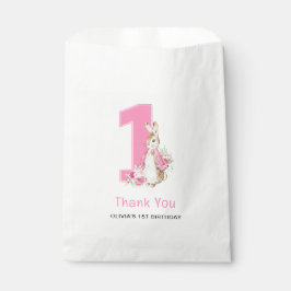 Bolsa De Papel Peter Rabbit | Primer Día Rosa