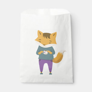 Bolsa De Papel Pezón lindo con taza de té