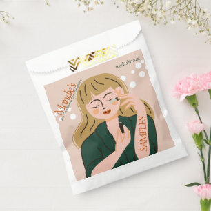 Bolsa De Papel Piel Cuidados Esteticista Business Salon Spa Muest