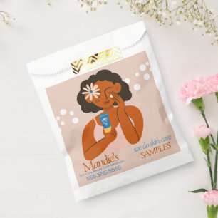 Bolsa De Papel Piel Cuidados Esteticista Salón de Negocios Chicas