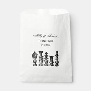 Bolsa De Papel Piezas de Ajedrez Arte Antiguo