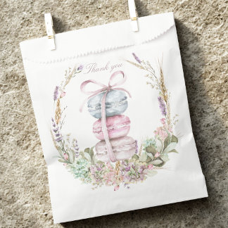 Bolsa De Papel Pila francesa de macarons en corona de agradecimie