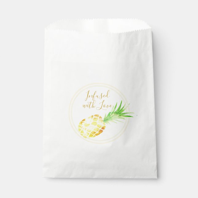 Bolsa De Papel Piña dorada jugosa (Anverso)