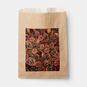 Bolsa De Papel Pinecone otoño rústico colorido invierno natural m