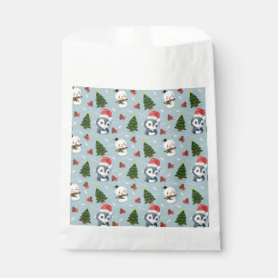 Bolsa De Papel Pingüino Santa Feliz Feliz Feliz Navidad