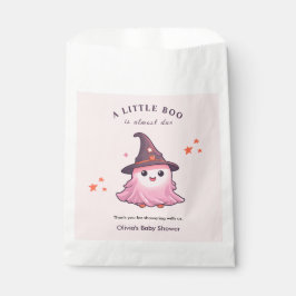 Bolsa De Papel Pink A Little Boo Halloween Baby Shower