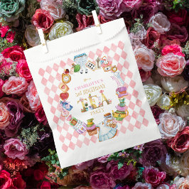 Bolsa De Papel Pink Alice in Wonderland 3rd Birthday  