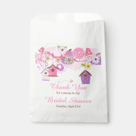 Bolsa De Papel Pink and Purple Floral Bird Cages Bridal Shower