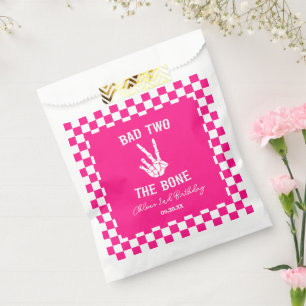 Bolsa De Papel Pink Bad Two The Bone Skeleton Segundo Fiesta de C