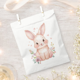Bolsa De Papel Pink Bunny Party Theme, Forest Animal Baby Shower 