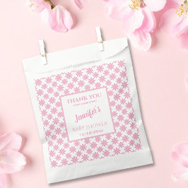 Bolsa De Papel Pink Floral Baby Shower