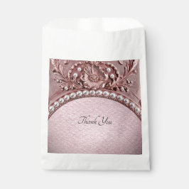 Bolsa De Papel Pink Flower Favor Bag