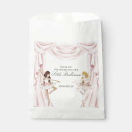 Bolsa De Papel Pink Little Ballerina Baby Shower o Cumpleaños
