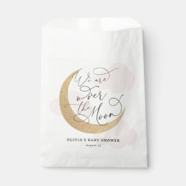 Bolsa De Papel Pink Over the Moon Baby Shower
