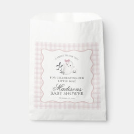 Bolsa De Papel Pink Pastel Little Boo Ghost Baby Shower Dessert