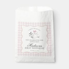 Bolsa De Papel Pink Pastel Little Boo Ghost Birthday Dessert