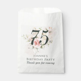 Bolsa De Papel Pink Rose Floral Bunch Cualquier fiesta de cumplea