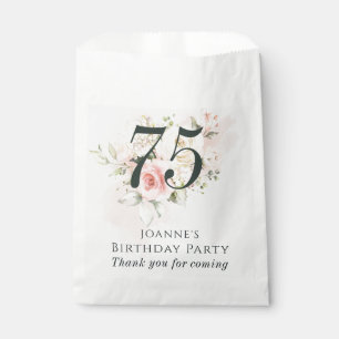 Bolsa De Papel Pink Rose Floral Bunch Cualquier fiesta de cumplea