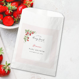 Bolsa De Papel Pink Strawberry Baby Shower