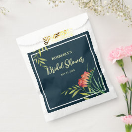 Bolsa De Papel Pintura acuarela de crocosmia naranja para fiesta 