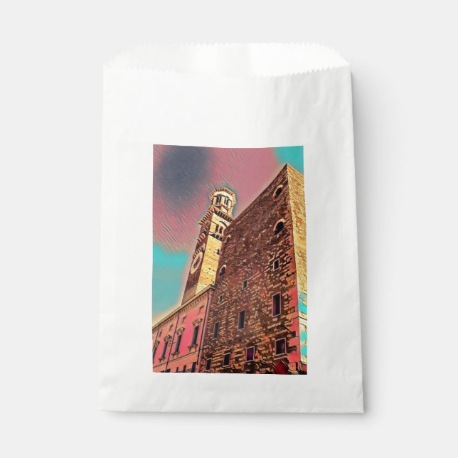 Bolsa De Papel Pintura de arquitectura de Italia (Anverso)
