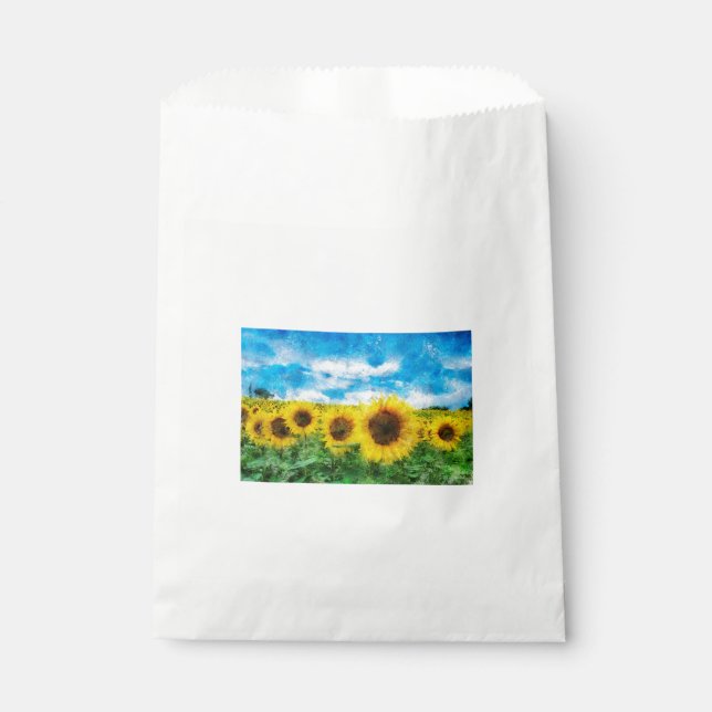 Bolsa De Papel Pintura de girasoles (Anverso)