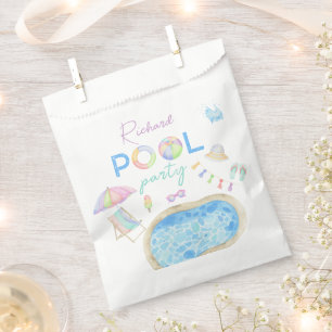 Bolsa De Papel Piscina acuática Piscina fiesta de cumpleaños