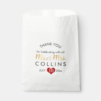 Bolsa De Papel PixDezines La Boda Del Corazón Rojo Favorece La Bo