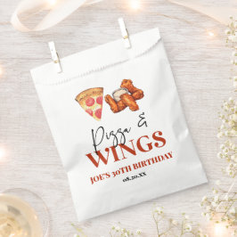 Bolsa De Papel Pizza and Wings Birthday Party