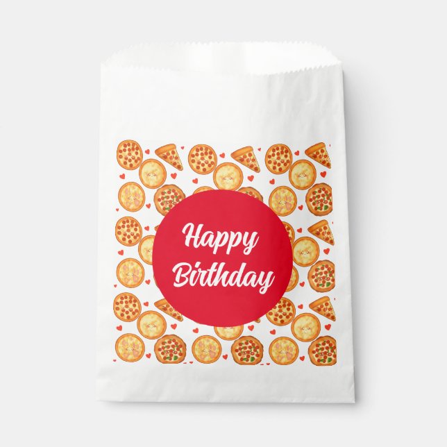 Bolsa De Papel Pizza Peperroni, Queso Y Margherita (Anverso)