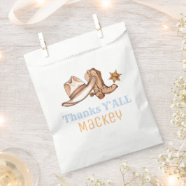 Bolsa De Papel Placa de papel de fiesta de cumpleaños de rodeo de