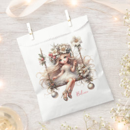 Bolsa De Papel Placa de papel de hadas para Navidades blancos