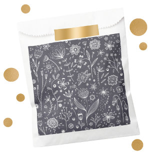 Bolsa De Papel Placa floral