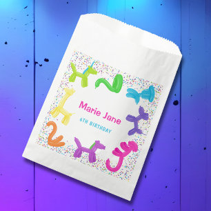 BOLSA DE PAPEL PLANTAS DE PAPEL DE BALONES DE ANIMALES DEL CUMPLE
