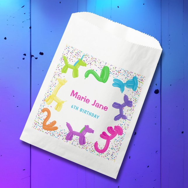 BOLSA DE PAPEL PLANTAS DE PAPEL DE BALONES DE ANIMALES DEL CUMPLE (Subido por el creador)