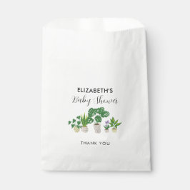Bolsa De Papel Plantas Potadas Baby Shower Bloom Personalizado Bo