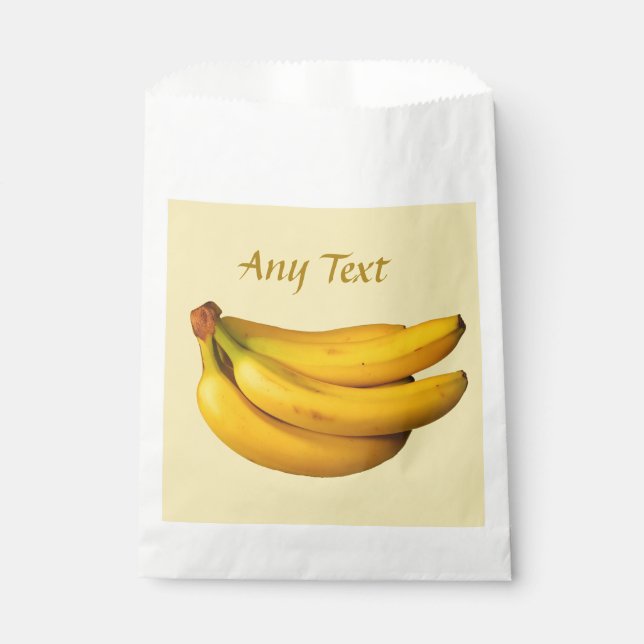 Bolsa De Papel Plátanos amarillos en un montón (Anverso)